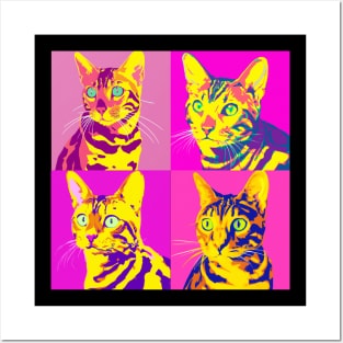 Cat Bengal Pop Art - Cat Lover Gift Posters and Art